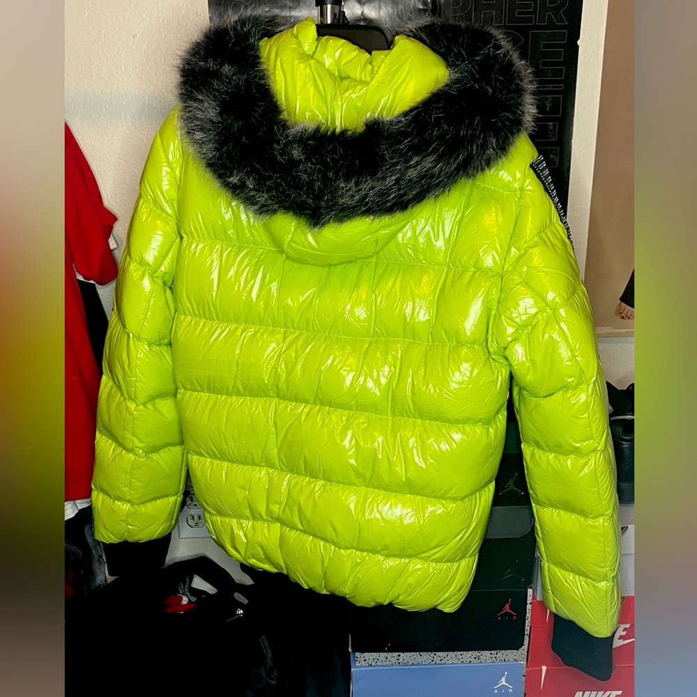 Robert Phillipe Lime Puffer Jacket